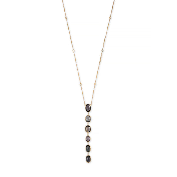 jacquie aiche 6 OVAL BLUE TOURMALINE DROP DIAMOND NECKLACE