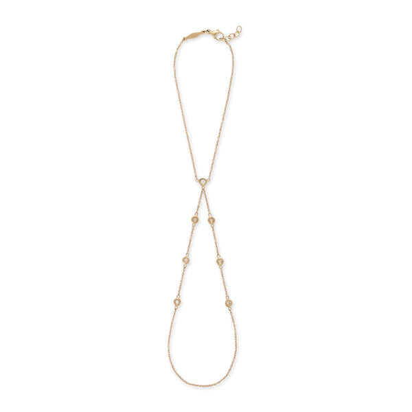 Jacquie Aiche 7 Diamond Double Stem Finger Bracelet