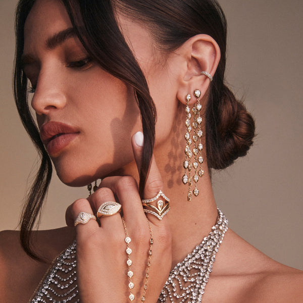 Jacquie Aiche 7 TEARDROP SOPHIA DIAMOND EARRING BACK