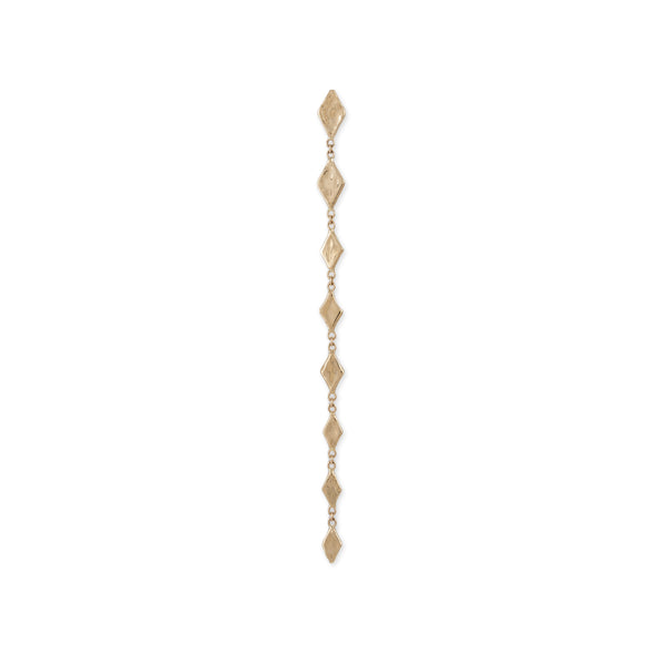 jacquie aiche 8 GRADUATED HAMMERED KITE SHAPE DROP STUD