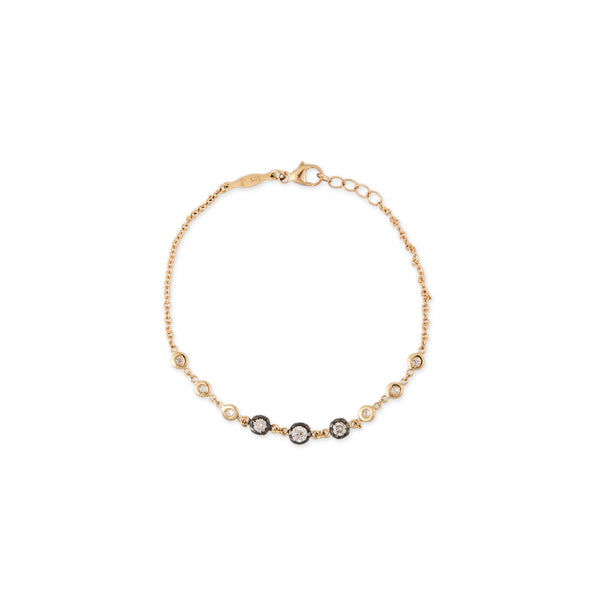 jacquie aiche Black Rhodium 3 Sophia Diamond + 6 Round Diamond Bracelet