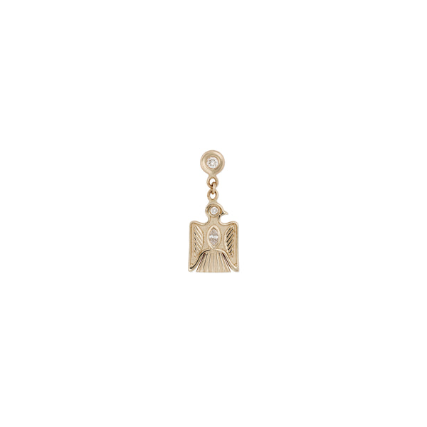 jacquie aiche Diamond + Small Marquise Center Thunderbird Drop Stud