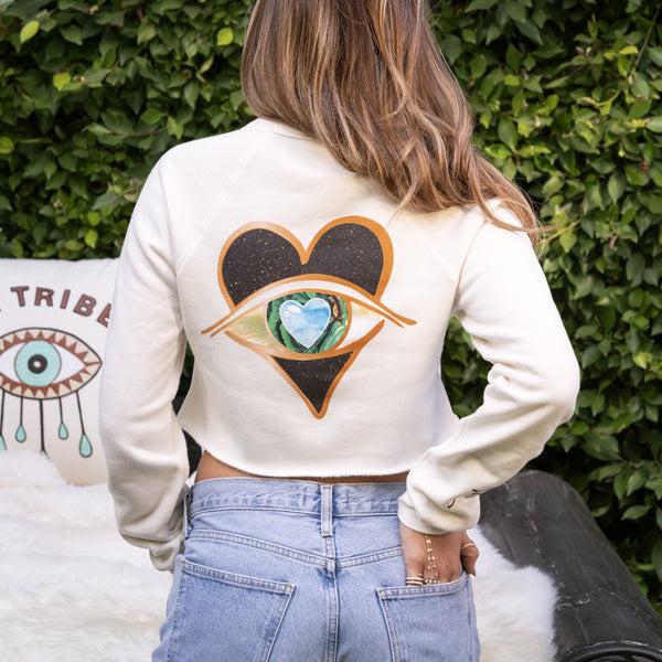 Jacquie Aiche ETHEREAL ENCHANTMENT CROPPED CREWNECK