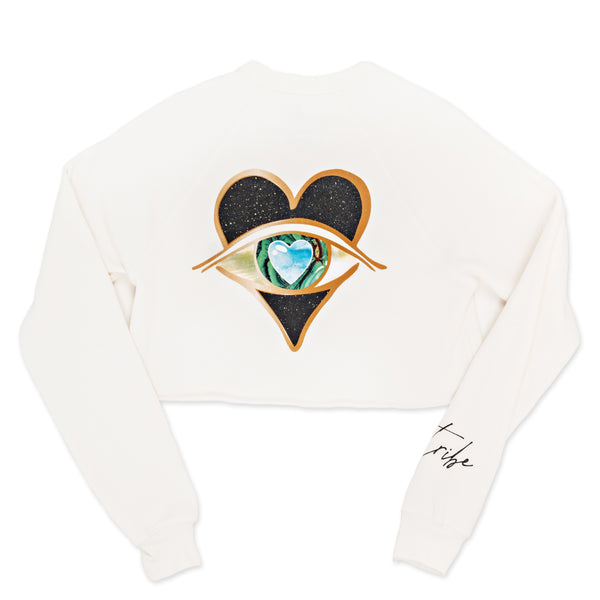 Jacquie Aiche ETHEREAL ENCHANTMENT CROPPED CREWNECK
