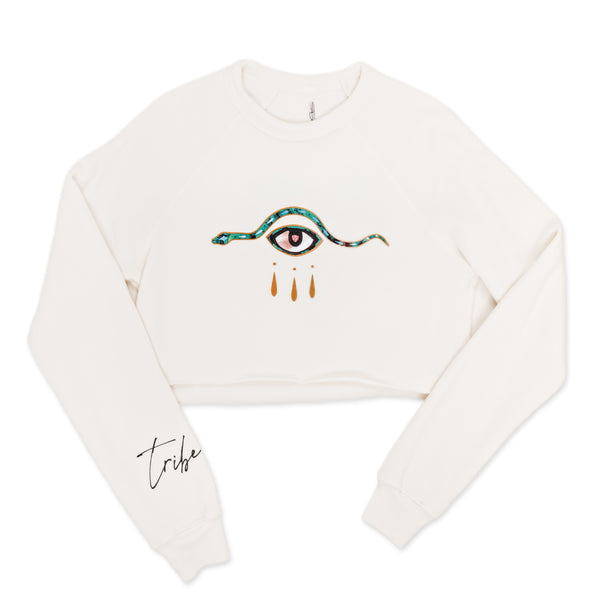 jacquie aiche ETHEREAL ENCHANTMENT CROPPED CREWNECK