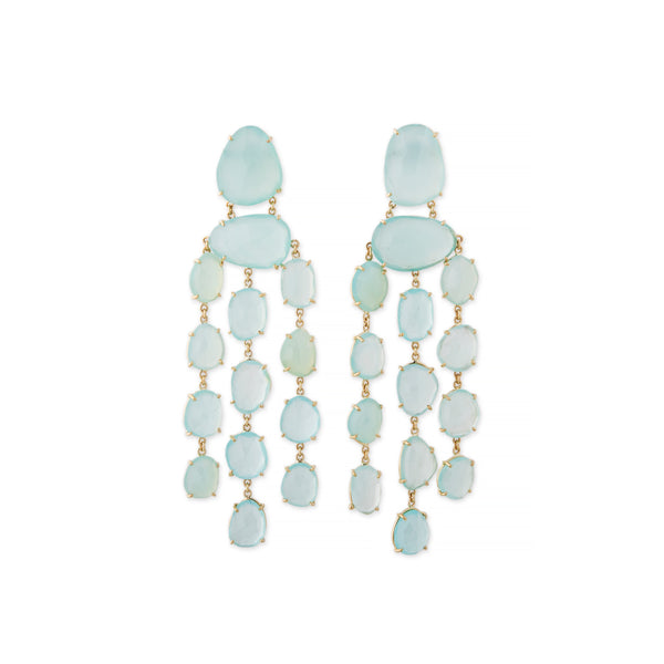 jacquie aiche FREEFORM CHALCEDONY CHANDELIER EARRINGS