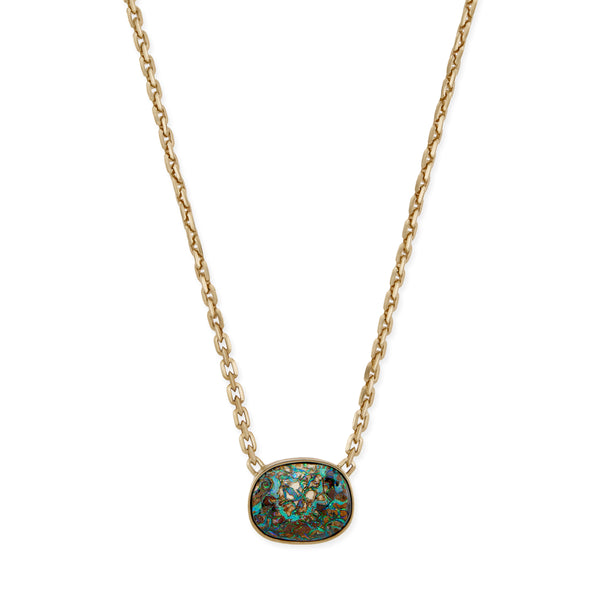 jacquie aiche Freeform Oval Koroit Opal Moe Chain Necklace