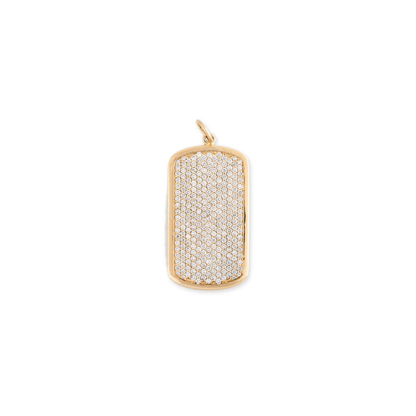 jacquie aiche FULL PAVE DIAMOND + EYE BURST TAG CHARM