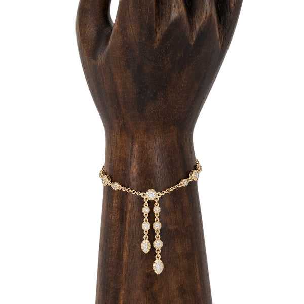 Jacquie Aiche Graduated 3x2 Sophia Diamond Tassel Bracelet