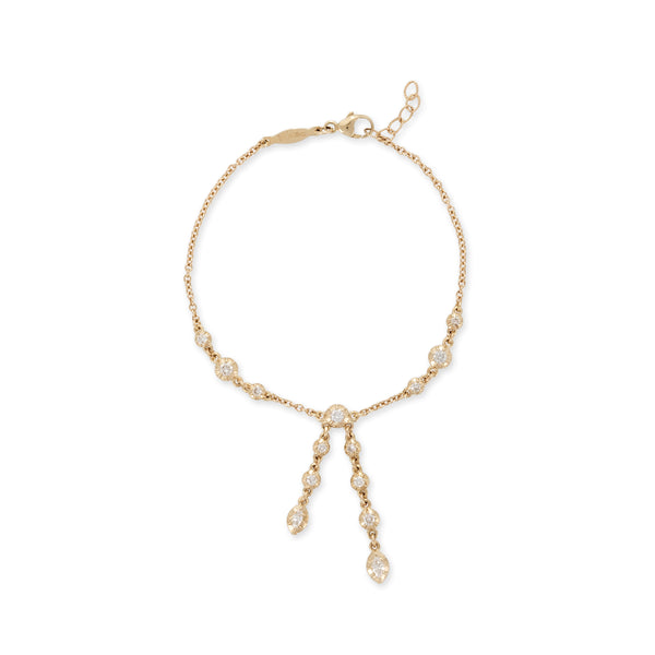 jacquie aiche Graduated 3x2 Sophia Diamond Tassel Bracelet