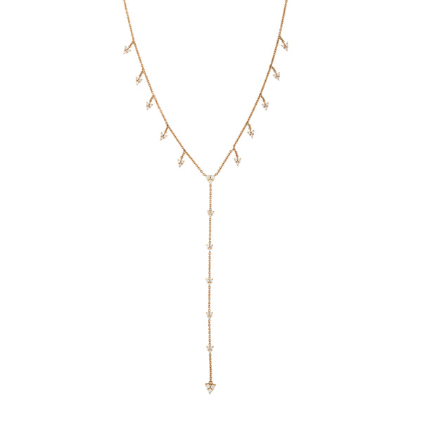 jacquie aiche Graduated Diamond Liz Shaker Y Necklace