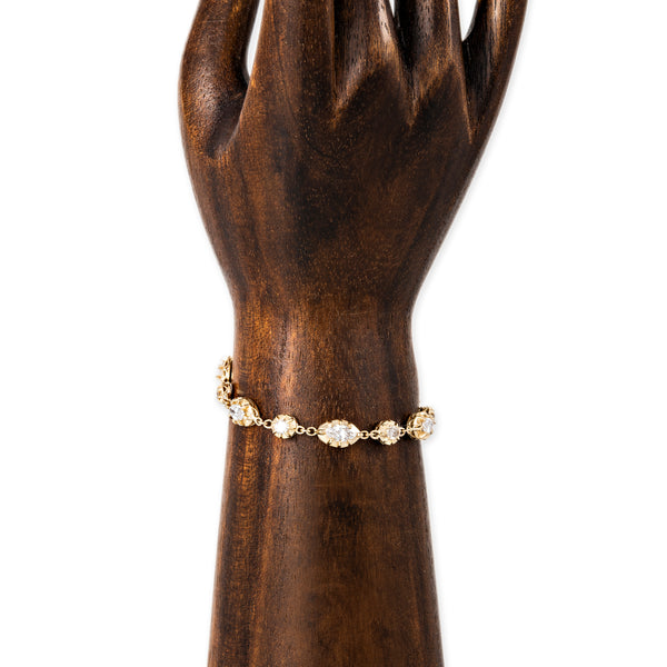 Jacquie Aiche Graduated Marquise + Round Sophia Diamond Bracelet