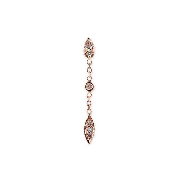jacquie aiche 1 Diamond Tinkerbell Chain Stud