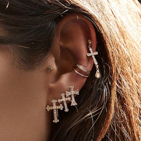 Jacquie Aiche 1 Row Pave Ear Cuff