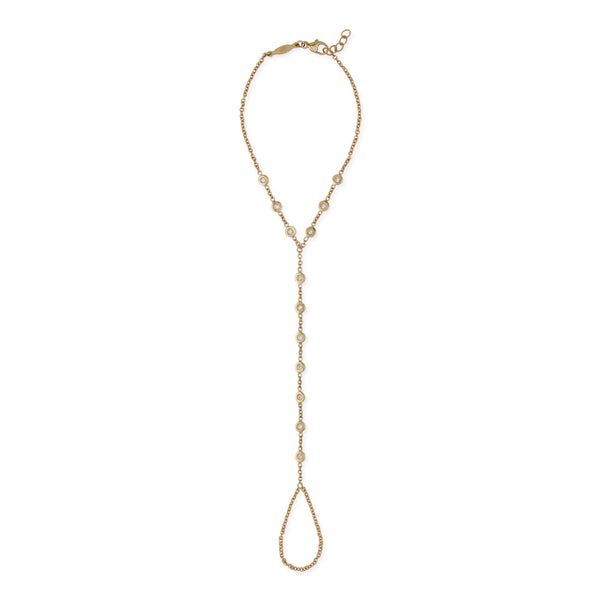 Jacquie Aiche 13 Diamond Finger Bracelet