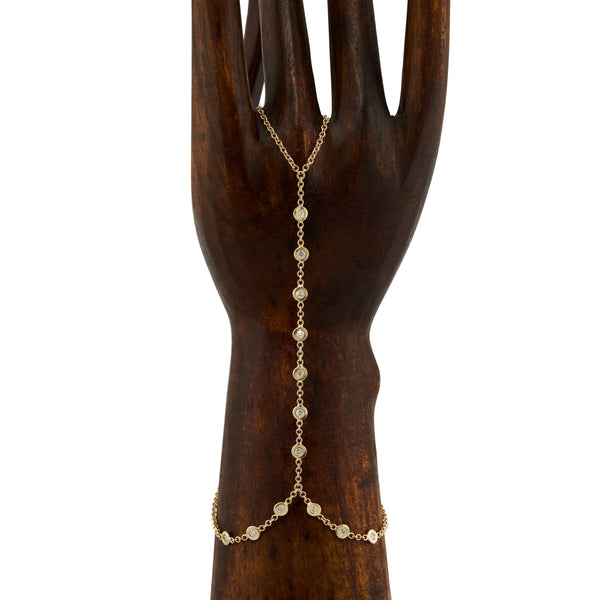 jacquie aiche 13 Diamond Finger Bracelet