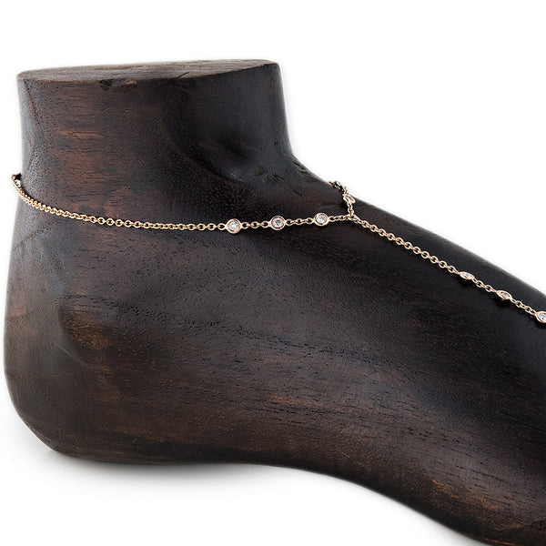Jacquie Aiche 13 Diamond Toe Anklet