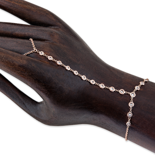 jacquie aiche 17 Diamond Finger Bracelet