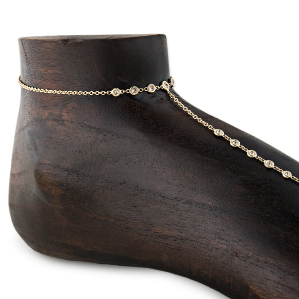 Jacquie Aiche 17 Diamond Toe Anklet