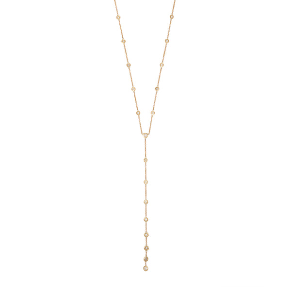 jacquie aiche 19 Diamond Y Necklace