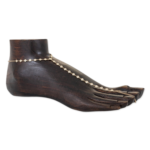 jacquie aiche 29 Diamond Toe Anklet