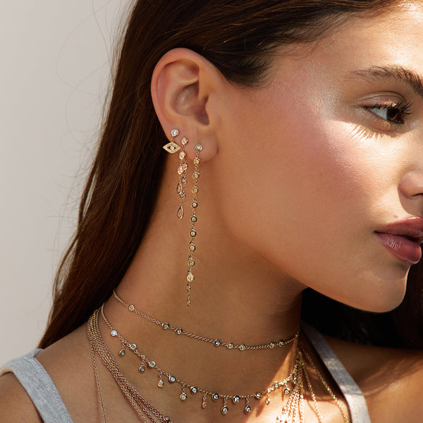 Jacquie Aiche 3+1 Diamond Teardrop Earring Back