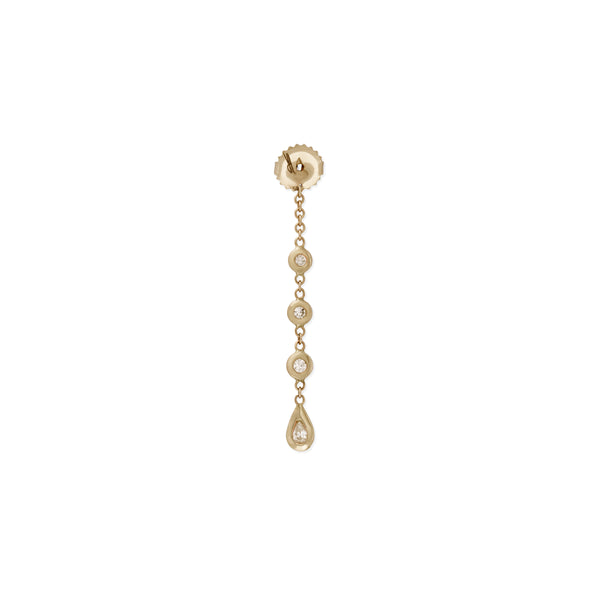 jacquie aiche 3+1 Diamond Teardrop Earring Back