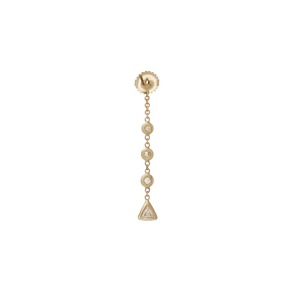 jacquie aiche 3+1 Diamond Trillion Earring Back