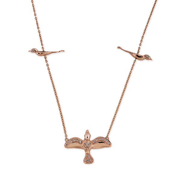 jacquie aiche 3 Birds Necklace