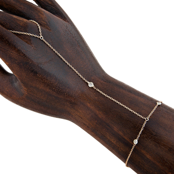 jacquie aiche 3 Diamond Finger Bracelet