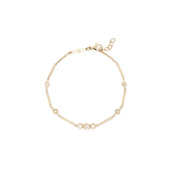 jacquie aiche 3 Diamond Kate Smooth Bar Bracelet