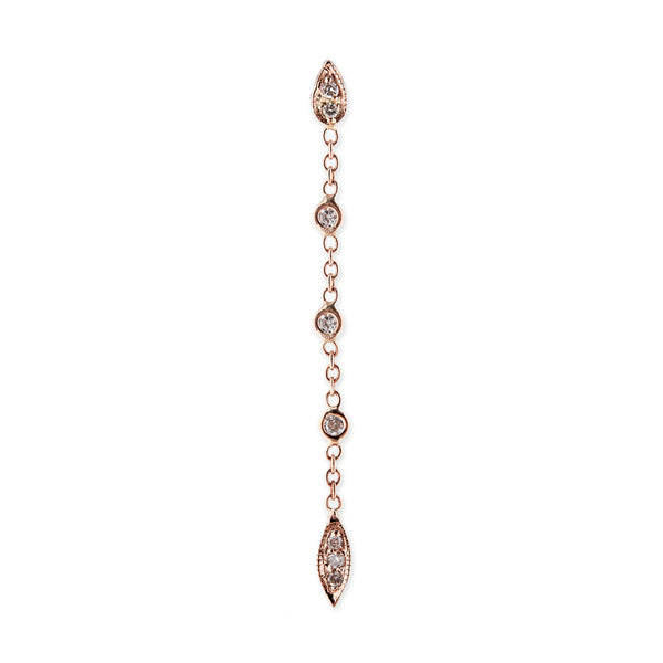 jacquie aiche 3 Diamond Tinkerbell Chain Stud