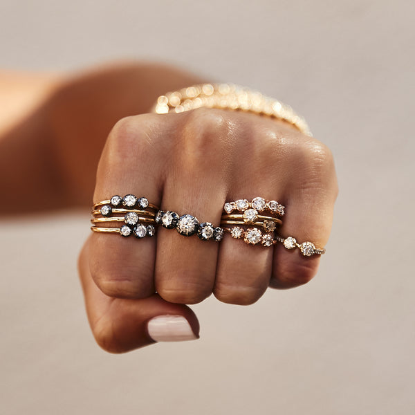 Jacquie Aiche 3 Graduated Diamond Sophia Ring