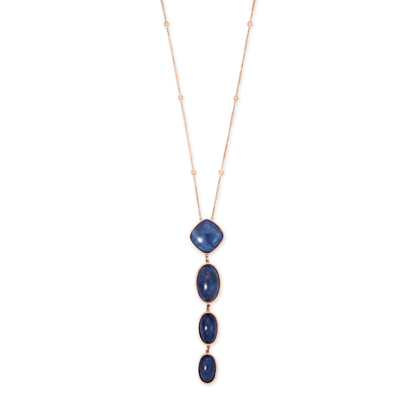 jacquie aiche 4 TANZANITE DROP DIAMOND NECKLACE