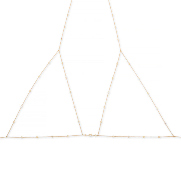 jacquie aiche 42 Diamond Bra with Marquise Center