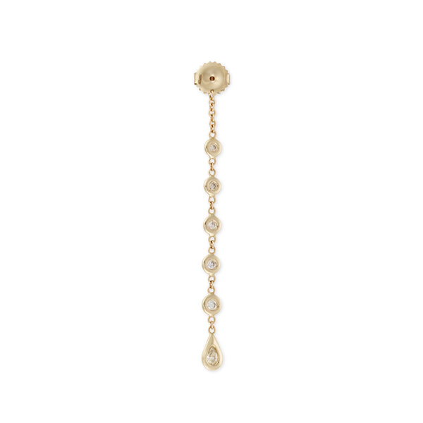 jacquie aiche 5+1 Diamond Teardrop Earring Back