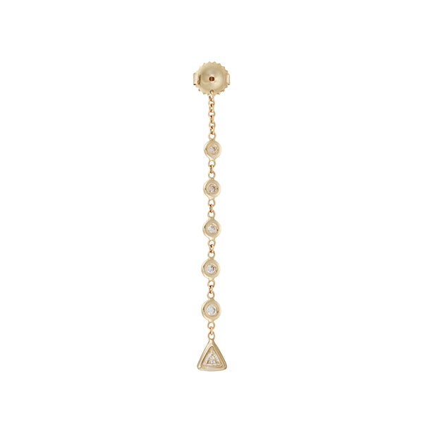 jacquie aiche 5+1 Diamond Trillion Earring Back