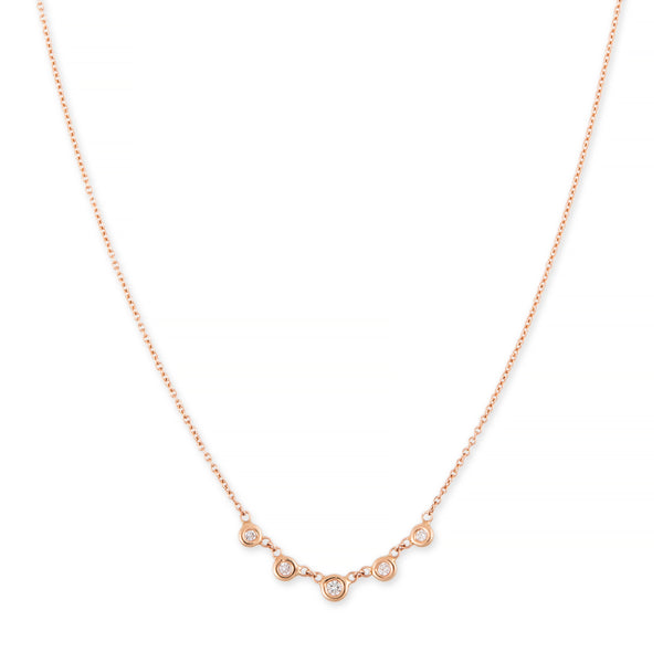Jacquie Aiche 5 Diamond Emily Necklace