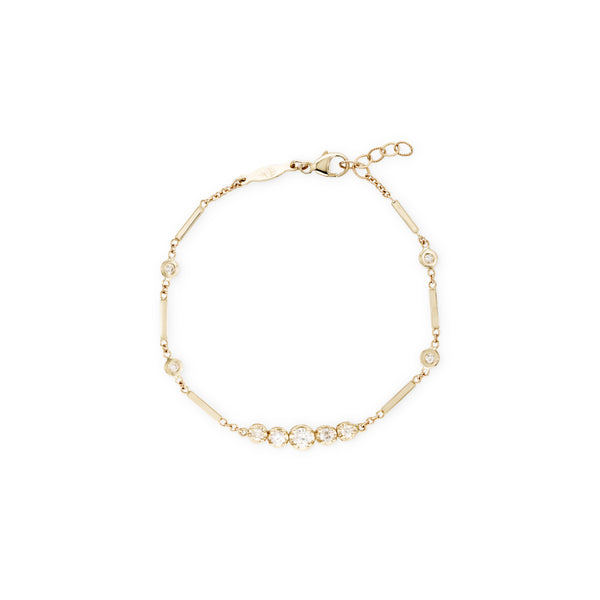 jacquie aiche 5 Diamond Kate Smooth Bar Bracelet