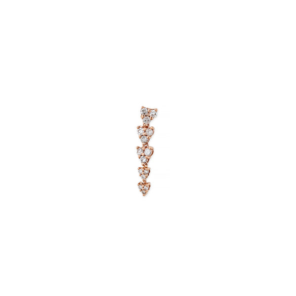 jacquie aiche 5 GRADUATED LIZ DROP STUD EARRING