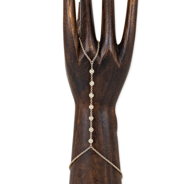 jacquie aiche 7 Diamond Finger Bracelet