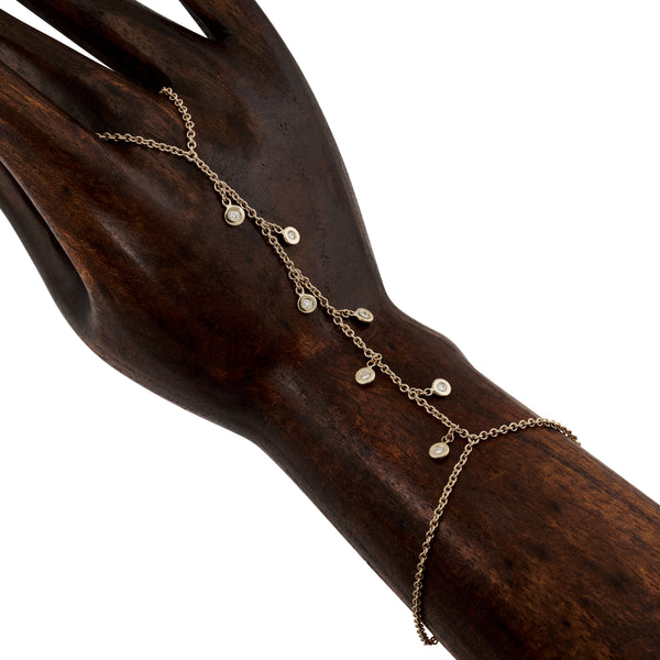 jacquie aiche 7 Diamond Shaker Finger Bracelet