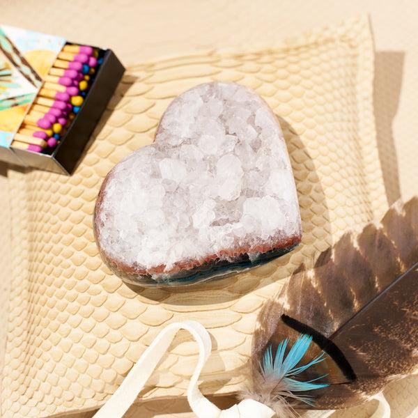 Jacquie Aiche Amethyst Cluster Heart