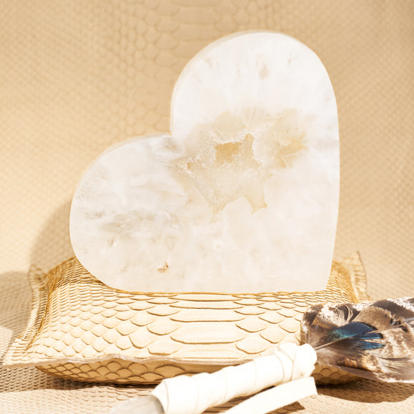 Jacquie Aiche Amethyst Geode Heart