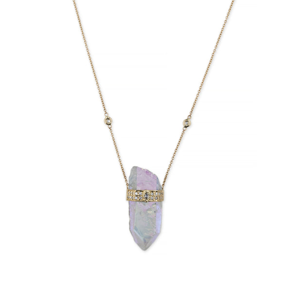 jacquie aiche Aura Quartz Crystal Necklace