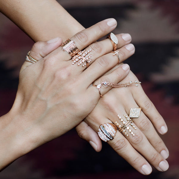 Jacquie Aiche Brick Multi Waif Ring
