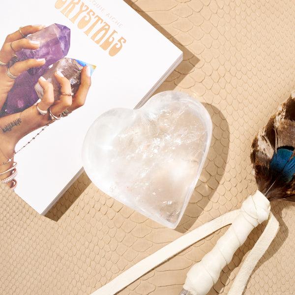 Jacquie Aiche Clear Quartz Heart