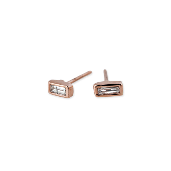 jacquie aiche DIAMOND BAGUETTE STUDS