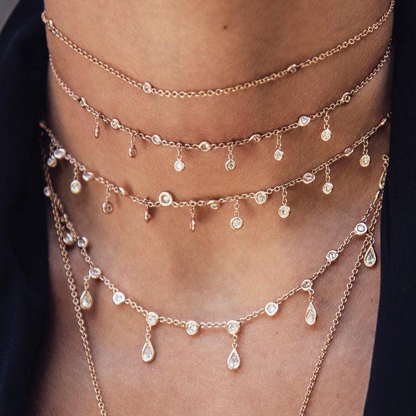 Jacquie Aiche Diamond Shaker Necklace