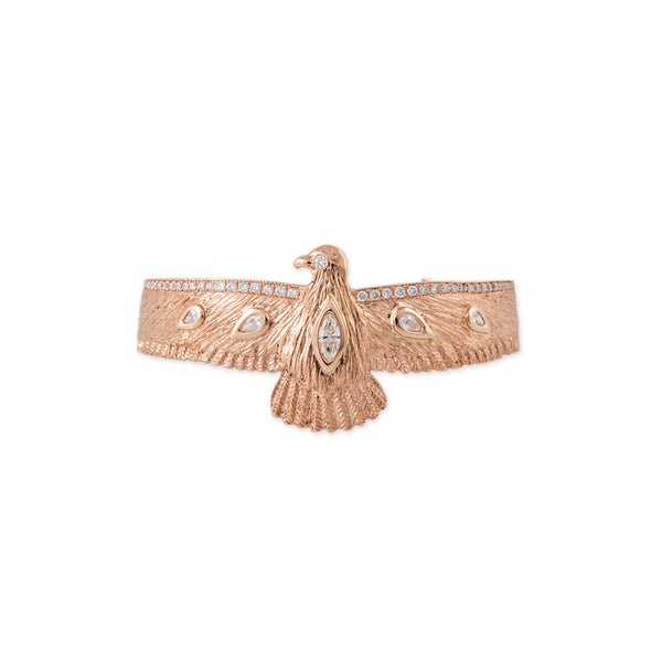 Jacquie Aiche Diamond Thunderbird Cuff Bracelet